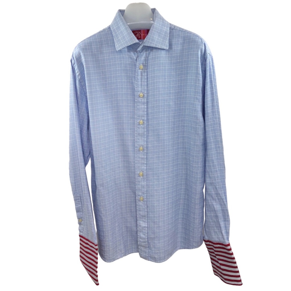 Rufus Made in USA French Cuff Mens Dress Shirt Large